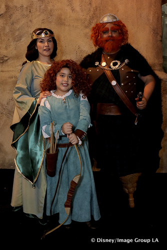 Brave: Merida, King Fergus, and Queen Elinor