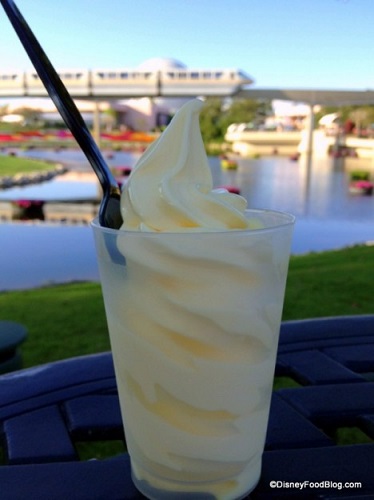 Dole Whip with coconut rum at Flower and Garden Festival