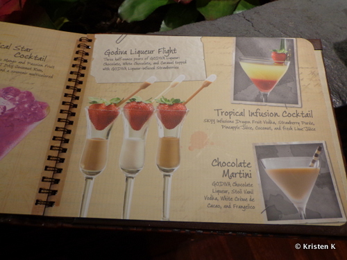Disney's 2013 Standard Cocktail Menu