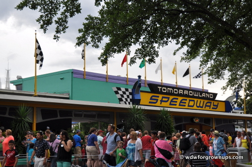 Tomorrowland Speedway Queue Celebrates Indy Racing