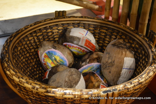 A Basket Of Coconut Postcards Waiting To Be Sent