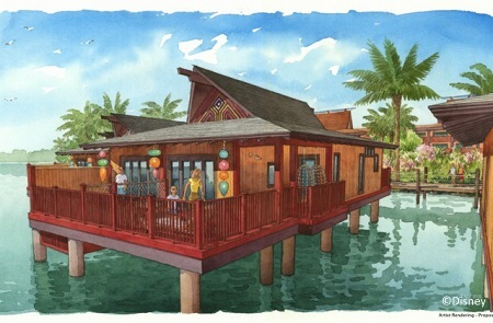 Over-the-water bungalow at Disney's Polynesian Village