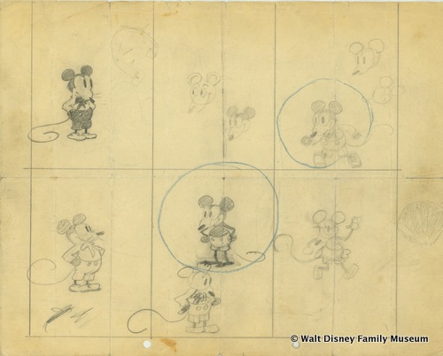 Earliest Known Drawings of Mickey Mouse