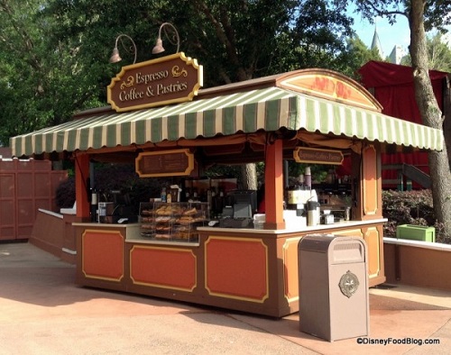 Grab a snack at this cart near the Canada pavilion