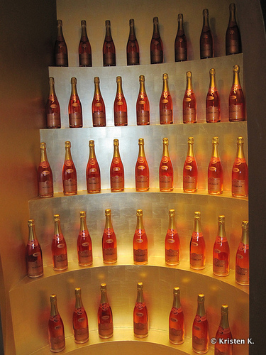 Wall of Taittinger Prestige Rose