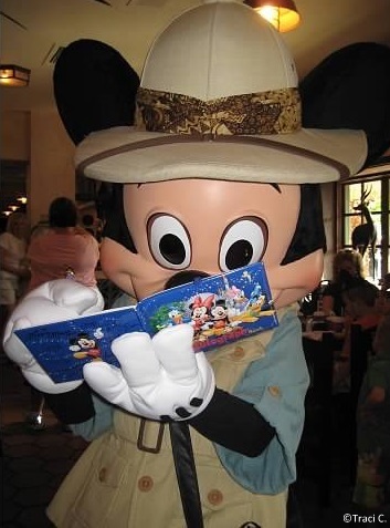 Everyone wants to meet Mickey Mouse!