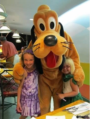 Pluto and friends make the Garden Grill fun!