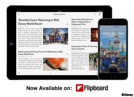 Disney Vacations magazine debuts on Flipboard