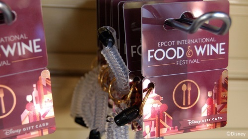 Wearable gift cards at the Epcot Food and Wine Festival
