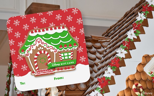 Gingerbread-themed holiday pin and gift card