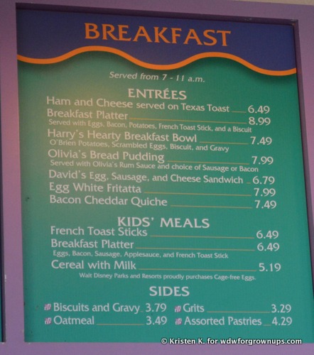 Good's Food To Go Breakfast Menu