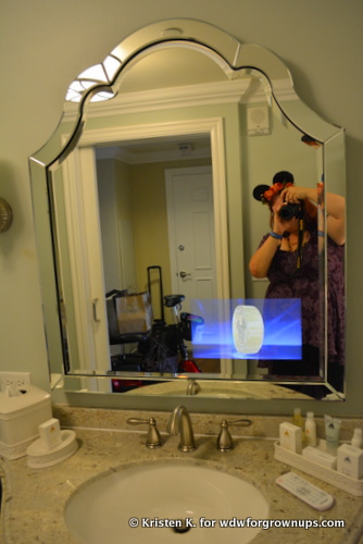 Television In The Bathroom Mirror
