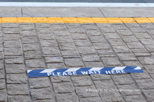 Ground Markers Show Where To Wait