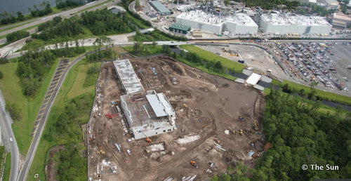 Halcyon Being Built Outside Hollywood Studios