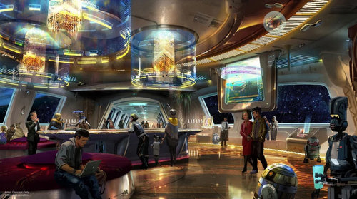 Halcyon Starcruiser Lounge Concept Art