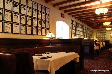 Side seating area at The Hollywood Brown Derby