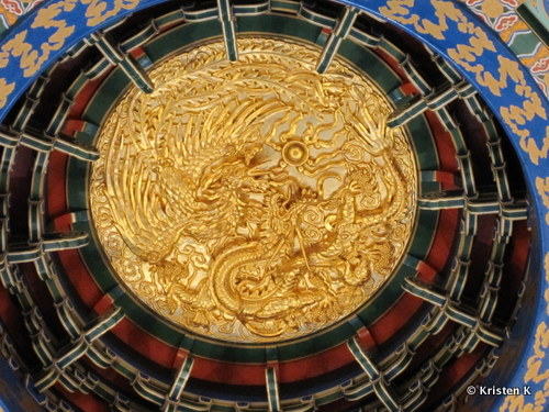 Detail inside the Hall of Prayer