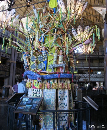 Igbo Ijele mask at Animal Kingdom Lodge