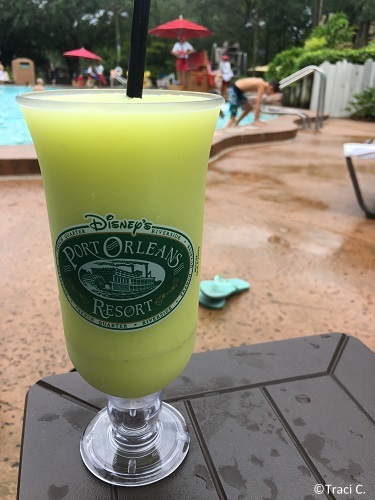 Gata-Melon Juice from the Muddy Rivers Pool Bar!