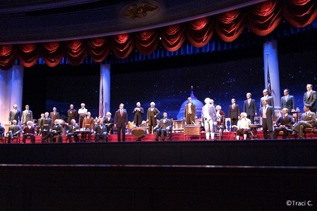 The Hall of Presidents is a great place to recharge!