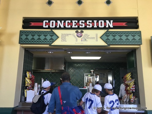 One of the many Concession Stands on the Outside Concourse