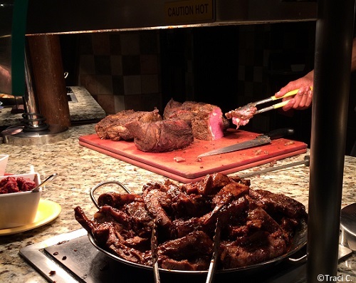 Carving station at Boma