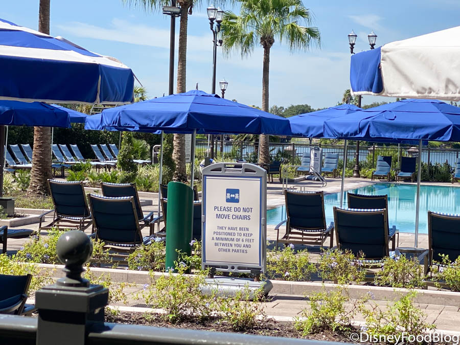 Physical Distancing On The Pool Deck