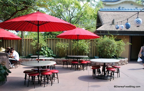 Katsura Grill outdoor seating area