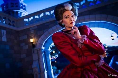 Lady Tremaine is your host for the Villains' Sinister Soiree