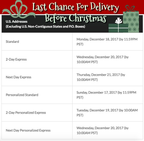 Last Chance for Christmas Delivery From shopDisney