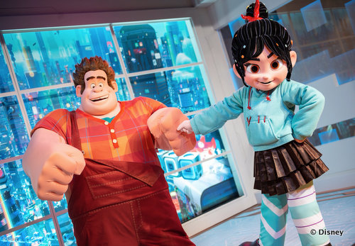 alph and Vanellope At Epcot