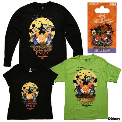 Commemorative merchandise for Mickey's Not-So-Scary Halloween Party