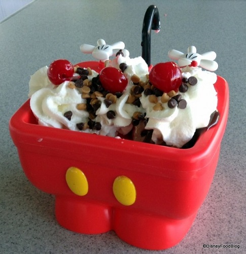 A cute and delicious sundae from The Plaza Ice Cream Parlor