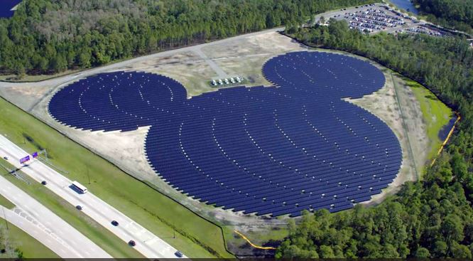 Mickey Shaped Solar Farm
