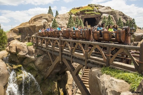 The new Seven Dwarfs Mine Train at the Magic Kingdom