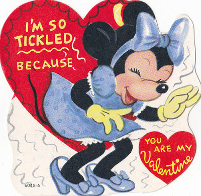 Vintage Minnie Mouse Valentine's Day Card