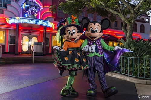 Mickey and Minnie are ready for Minnie's Halloween Dine