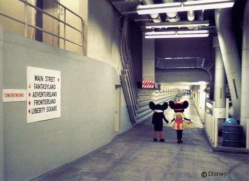 Mickey and Minnie Stroll Beneath Their Kingdom