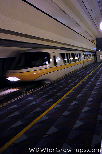 Monorail Yellow Slips Through The Grand Canyon Concourse