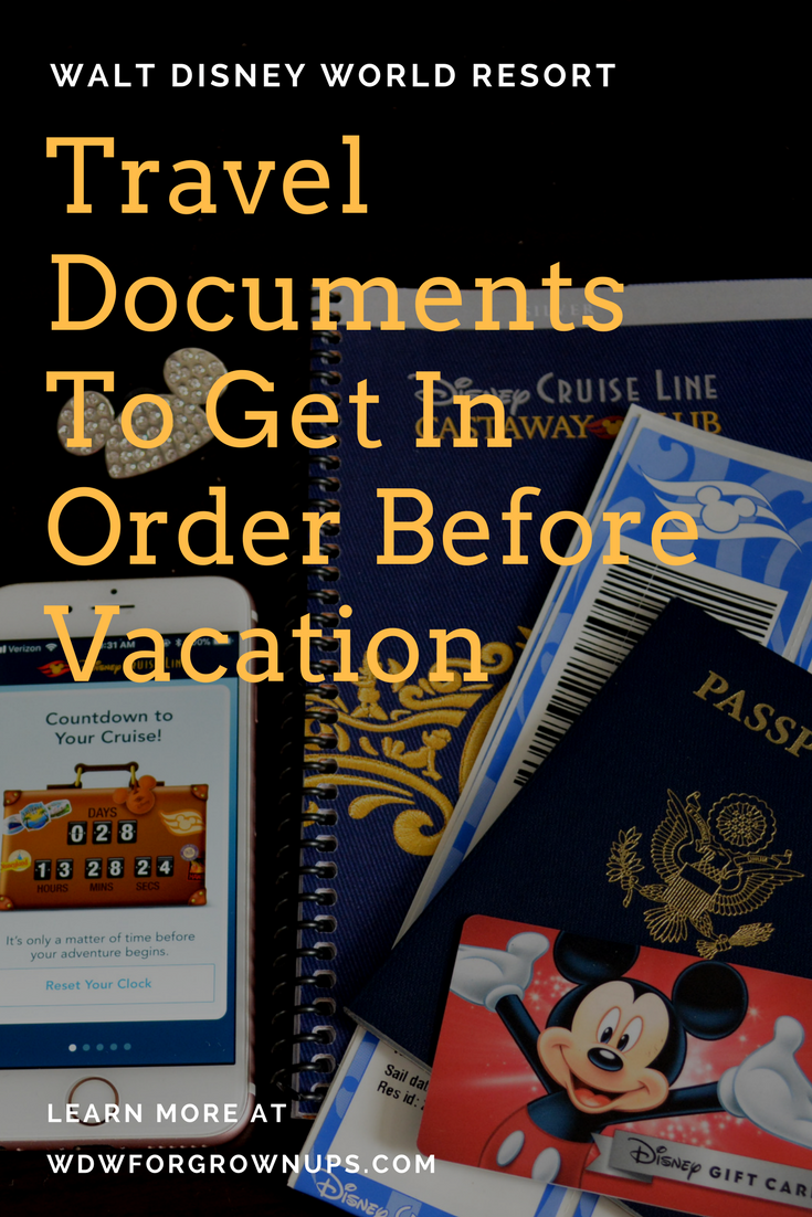 Travel Documents To Get In Order Before Vacation