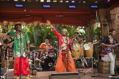 New band entertaining guests in Epcot's Morocco pavilion