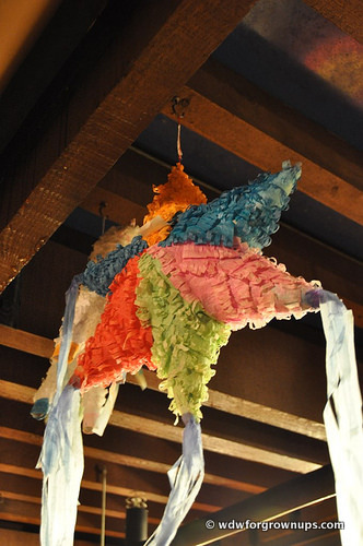 Colorful pinatas in Epcot's Mexico Pavilion