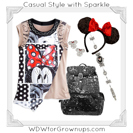 Something Casual with Sparkle for NYE in the Disney Parks