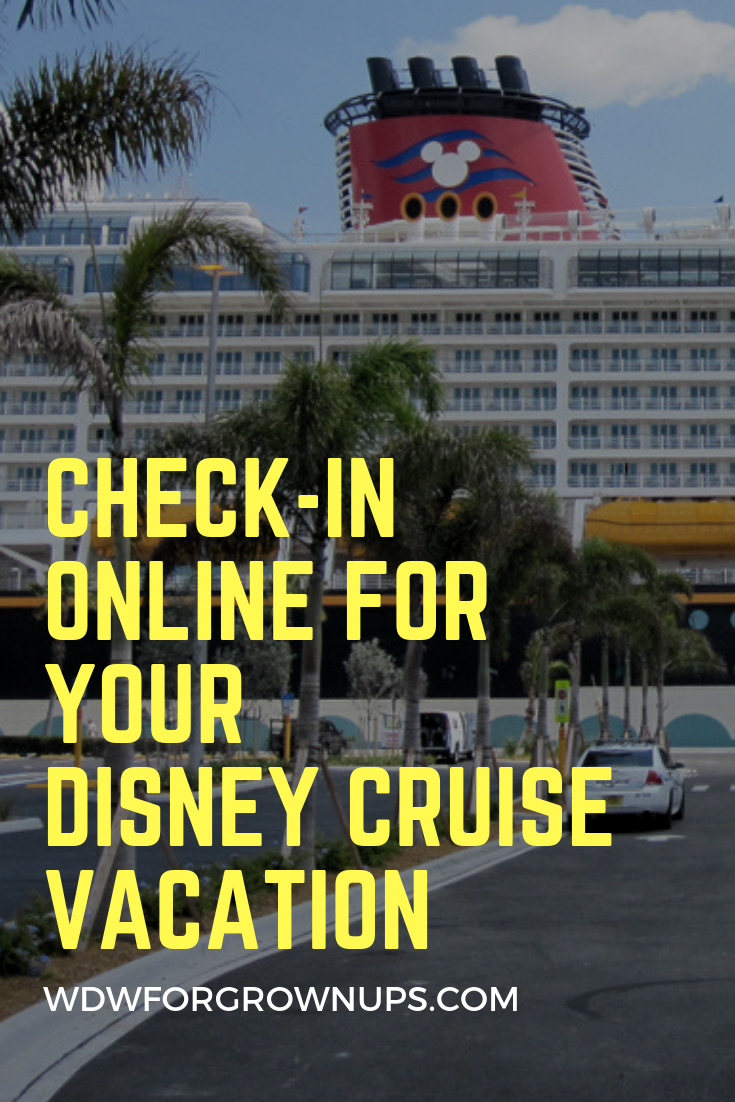 Checking In Online For Your Disney Cruise Vacation