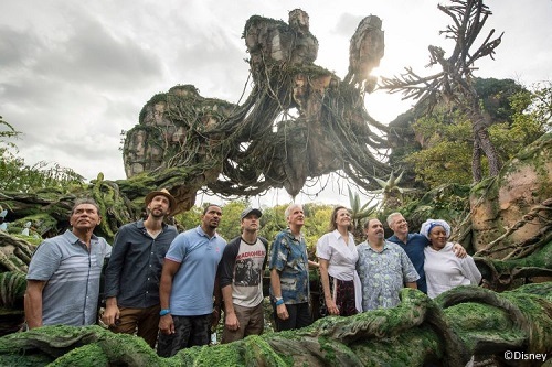 'Avatar' cast members at dedication for Pandora - The World of Avatar