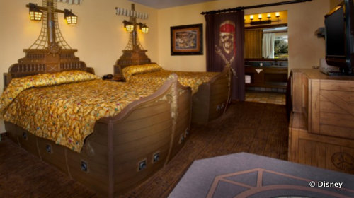 Pirate Themed Rooms at Disney's Caribbean Beach Resort