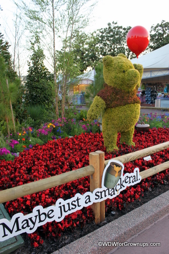 Pooh bear topiary
