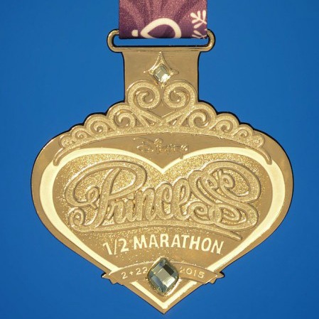 2015 Princess Half Marathon finisher medal