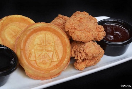 The Dark Fried: Chicken and Darth Vader Waffles