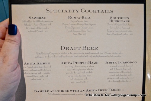 River Roost Lounge Specialty Drinks